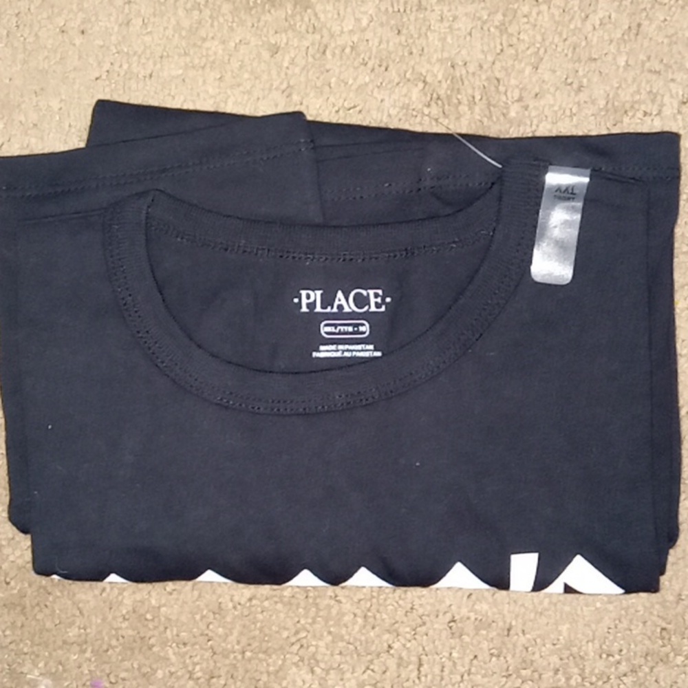 The Children's Place-Black "Mama's Boy" Short Sleeve Tee-(XXL)16